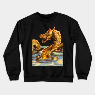 Hand-drawn Dragon Crewneck Sweatshirt